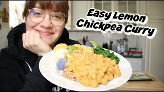 Easy Lemon Chickpea Curry (Mild)