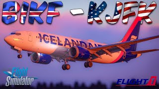 MSFS live | IFly B737 Max 8 | Iceland Air | Keflavik (BIKF) ✈ New York (KJFK) #msfs2020