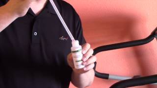 How to lubricate a treadmill using Stride-Glide silicone lubricant.