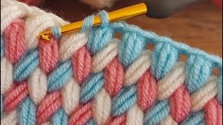 Zigzag Puff Stitch 🌸 Crochet Blanket Pattern ✨️