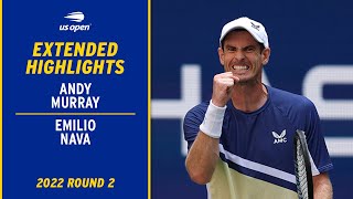 Andy Murray vs. Emilio Nava Extended Highlights | 2022 US Open Round 2
