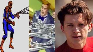 Marvel's Spiderman use webshooter in games and movies compilation including No Way Home
