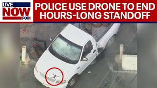 Wild chase, standoff ends after police use drone to smoke out driver: FULL VIDEO | LiveNOW from FOX