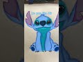 drawing stitch in realistic style stitch drawing shorts