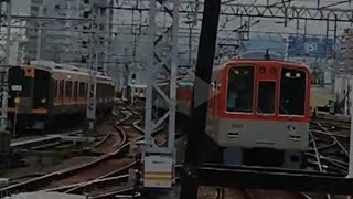 激レア！　顔違い編成　阪神8000系8523F　 尼崎駅発車