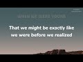 calum scott when we were young lyrics