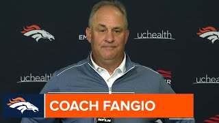 Coach Fangio: Broncos will 'keep grinding away' to improve pass rush