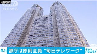 新型コロナ　都庁本庁舎の職員1万人　テレワークに(20/03/30)