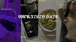 Unfiltered days in my life |shopping + cooking pasta + self care +studying ||South African Youtuber