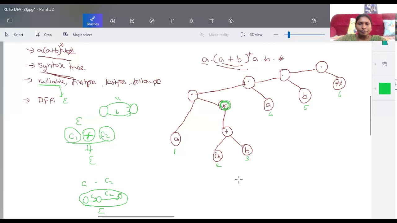 Compiler Design Lec - 16 -RE To DFA Direct Method By Finding Firstpos ...