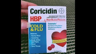 Coricidin HBP, Cold \u0026 Flu Relief Tablets, High Blood Pressure