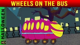 Wheels On The Bus  (HD)  | Nursery Rhymes | Halloween Special