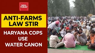 Anti-Farms Law: Protesting Farmers On Way To Delhi Face Water Cannons In Haryana | BREAKING NEWS