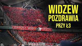 Widzew pozdrawia podczas meczu w Warszawie | Legia - Widzew | Ruch Chorzów Elana Toruń Wisła Kraków