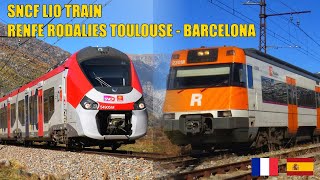 From Toulouse to Barcelona by train through the Pyrénées