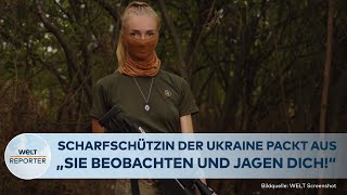PUTINS KRIEG: Knallharter Kampf - Junge Scharfschützin der Ukraine spricht Klartext I WELT Reporter