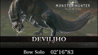 【MHW】★9 脈打て本能 歴戦イビルジョー 弓 02'16\