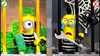 LEGO Prison Break Situation | RICH JAIL VS BROKE JAIL