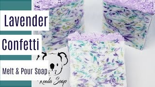 MWP Piping Lavender Confetti Melt and Pour Soap