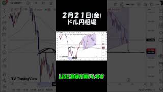 2月21日ドル円最新予想切り抜き【海外FX/仮想通貨】 #shorts