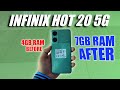 Infinix Hot 20 5G RAM EXPANSION / Smoother System Experience