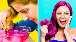 BRILLIANT IDEAS FOR GIRLS AND THEIR TROUBLES! || Easy DIY Beauty Hacks by 123 Go! Genius