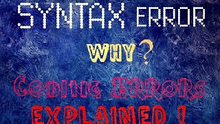 QBASIC TUTORIAL 3(SYNTAX, ERROR SOURCE CODE and STRINGS)