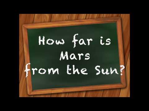 How many Aus is Mars from the sun?