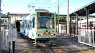 都電荒川線　荒川車庫を出発