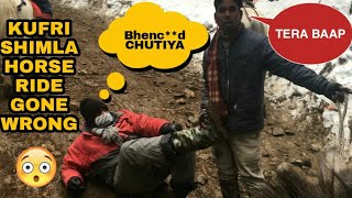 KUFRI SHIMLA HORSE RIDING GONE WRONG AND FIGHTING | 2021 | RAJAT KAKKAR