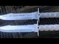 Harbor Freight $10 Survival Knife by Gordon VS Aitor Jungle King Survival Knife Full Review