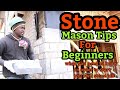 Stone Masonry Tips For Beginners(How To Build A Stone Wall From Start,Diy tips