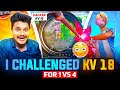 KV 18 CAN DEFEAT 1VS4❓I Challenged Kv18 For 1v4 - Hello Telugu Gamers