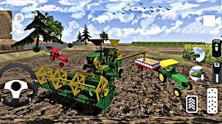 Indian Combine harvester game - indian farming simulator indian tractor simulator - New farming game