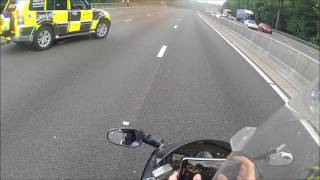 170716 fire car m25 before first response