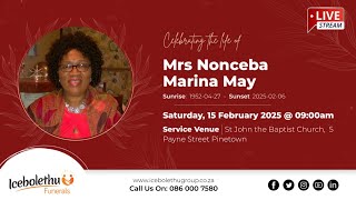 The Funeral Service of Mrs Nonceba Marina May