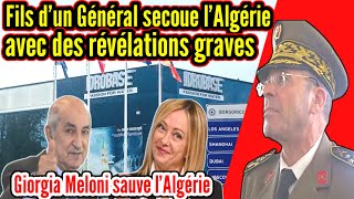 🔥Général algérien assa-ssiné: son fils révèle des données graves, Giorgia Meloni sauve l'Algérie