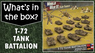 Team Yankee T-72 Tank Battalion Warsaw Pact Starter Army - unboxing and review.