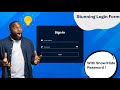 Create a Modern Sign In Form with Show/Hide Password using HTML, CSS & JavaScript | step by step