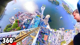 Ikaros (Gröna Lund) - VR ONRIDE - 360° free fall drop tower with tilting seat POV