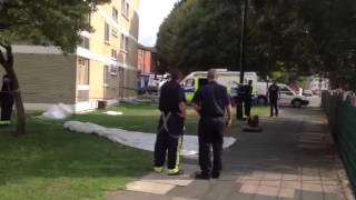 Man dies after tower block fal