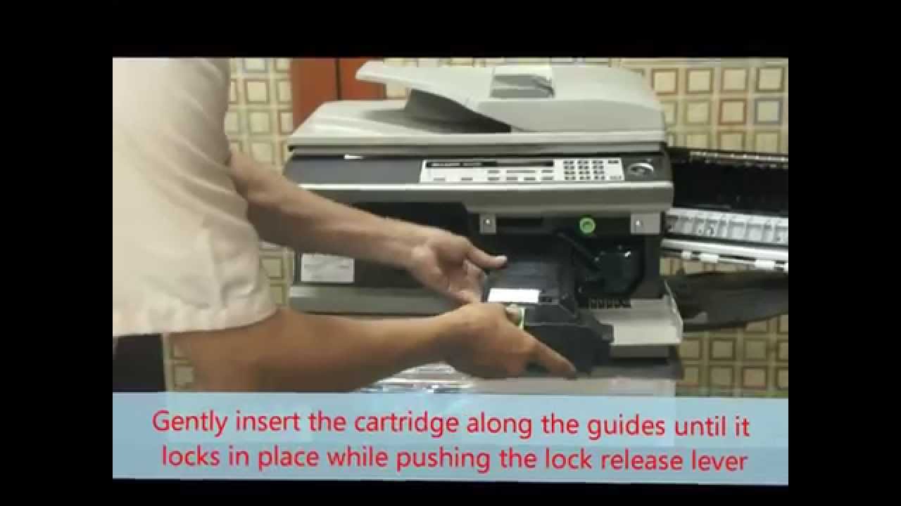 Sharp Copier Replacing Toner Cartridge Youtube