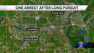 Police arrest man in stolen vehicle after multi-county chase