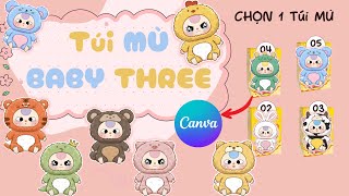 Hướng Dẫn Làm Trò Chơi TÚI MÙ BABY THREE Đơn Giản Trên Canva | Nhận BABY THREE Miễn Phí Cùng Canva