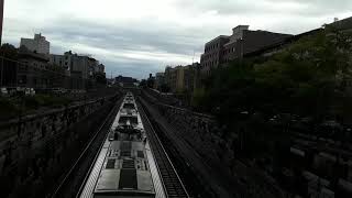 Metro-North: Hornshow From Connecticut Bound M8 (Train) Passing Through 187th Street Overpass