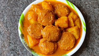 ନଡ଼ିଆ ବରା ତରକାରୀ | nadia bara tarkari | coconut vada curry | no onion and garlic