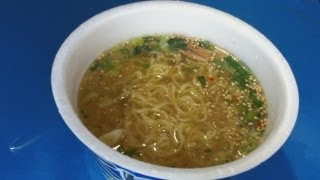 夜食動画　麺づくり　鶏だし塩　マルちゃん カップラーメン Instant Cup Ramen Salt Flavor