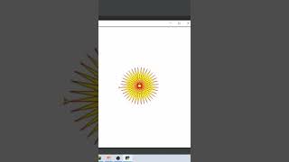 Beautiful Sun using Python Turtle Graphics #learnwithajitmore