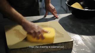 Overview of the stone lithography process. Printmaking