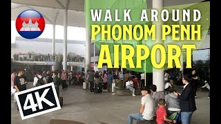 [4K]Walk Around Phnom Penh International Airport [Cambodia]